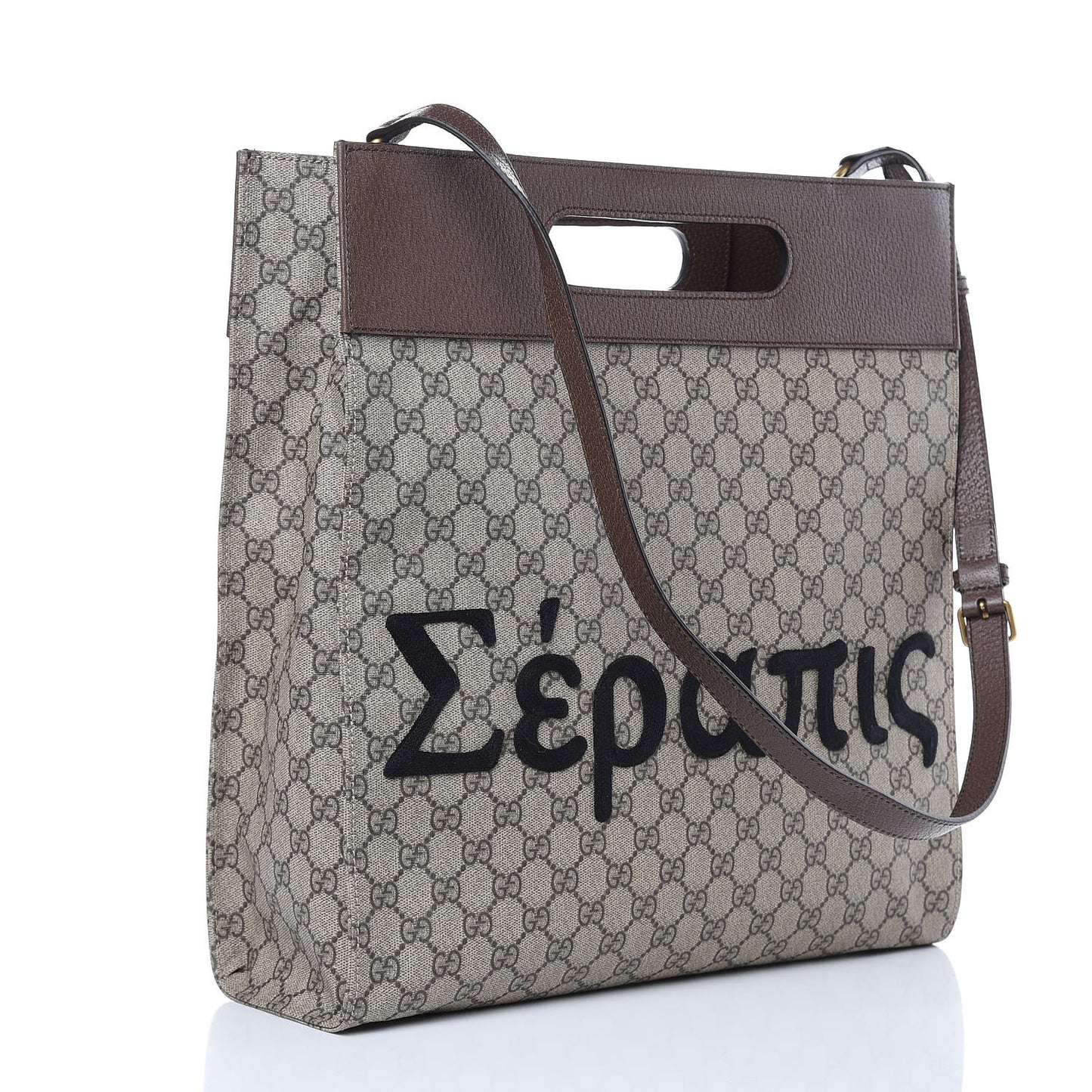 X DISNEY Soft GG Supreme Monogram Donald Duck Slip Handle Vertical Tote Beige New Acero