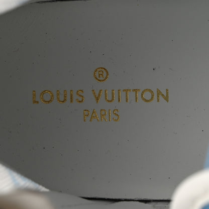 Louis Vuitton Technical Fabric Calfskin Monogram Printed Stellar Sneaker Boots 38 Blue 6 of 8