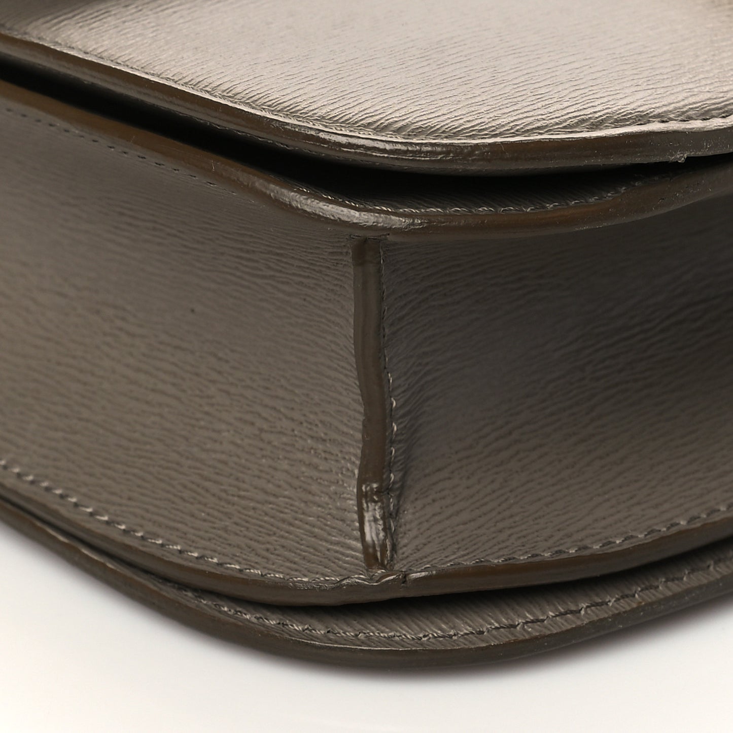 Liege Calfskin Medium Classic Box Flap Bag Souris
