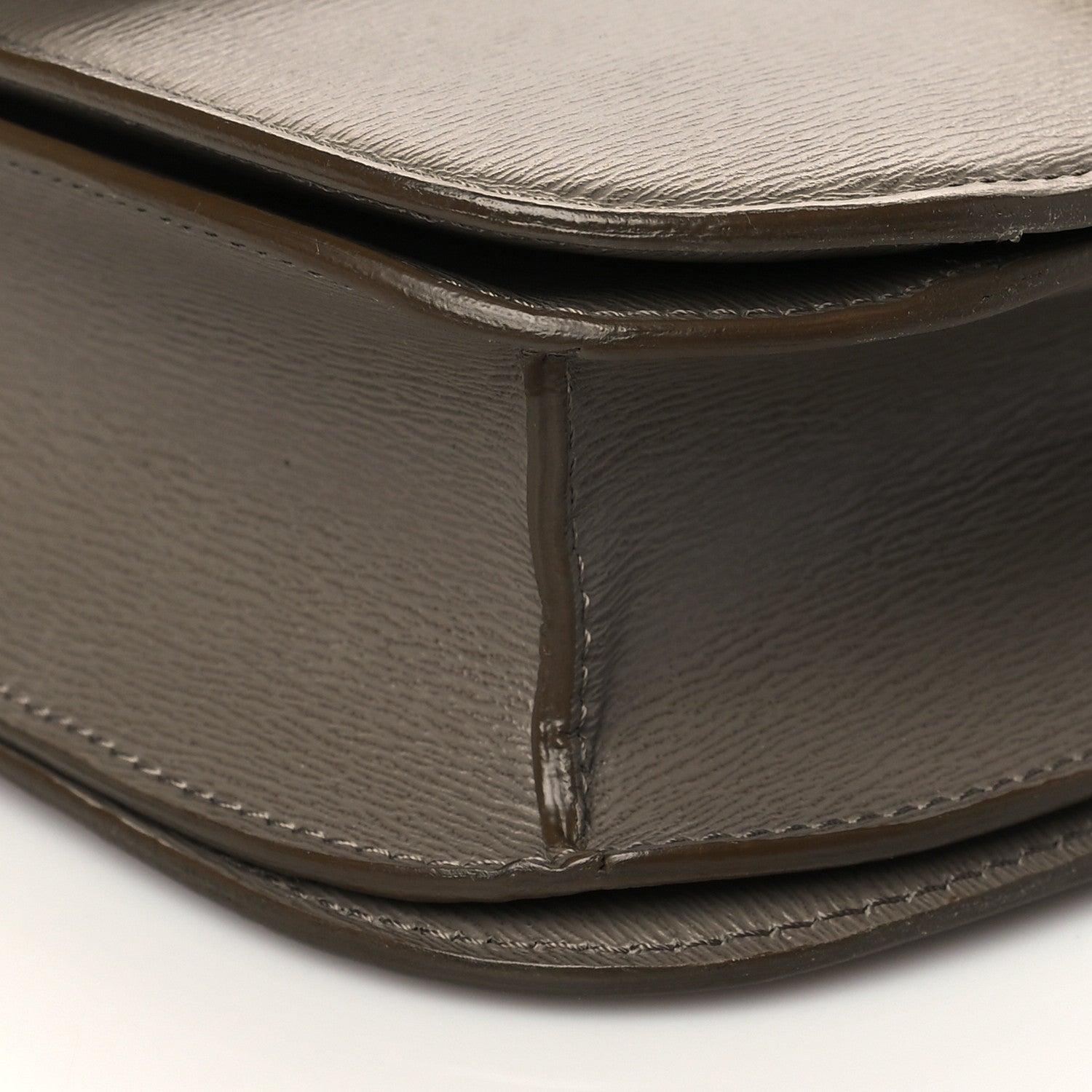 Celine Liege Calfskin Medium Classic Box Flap Bag Souris 8 of 9