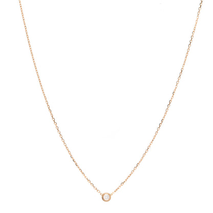 Cartier 18K Pink Gold Diamond XS D'Amour Pendant Necklace 1 of 6