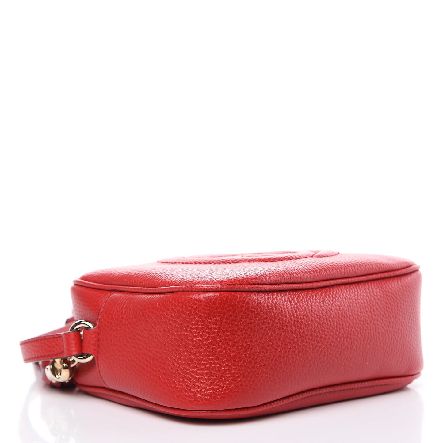Pebbled Calfskin Small Soho Disco Bag Tabasco Red