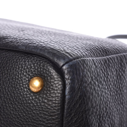 Prada Vitello Daino Tote Black 11 of 14