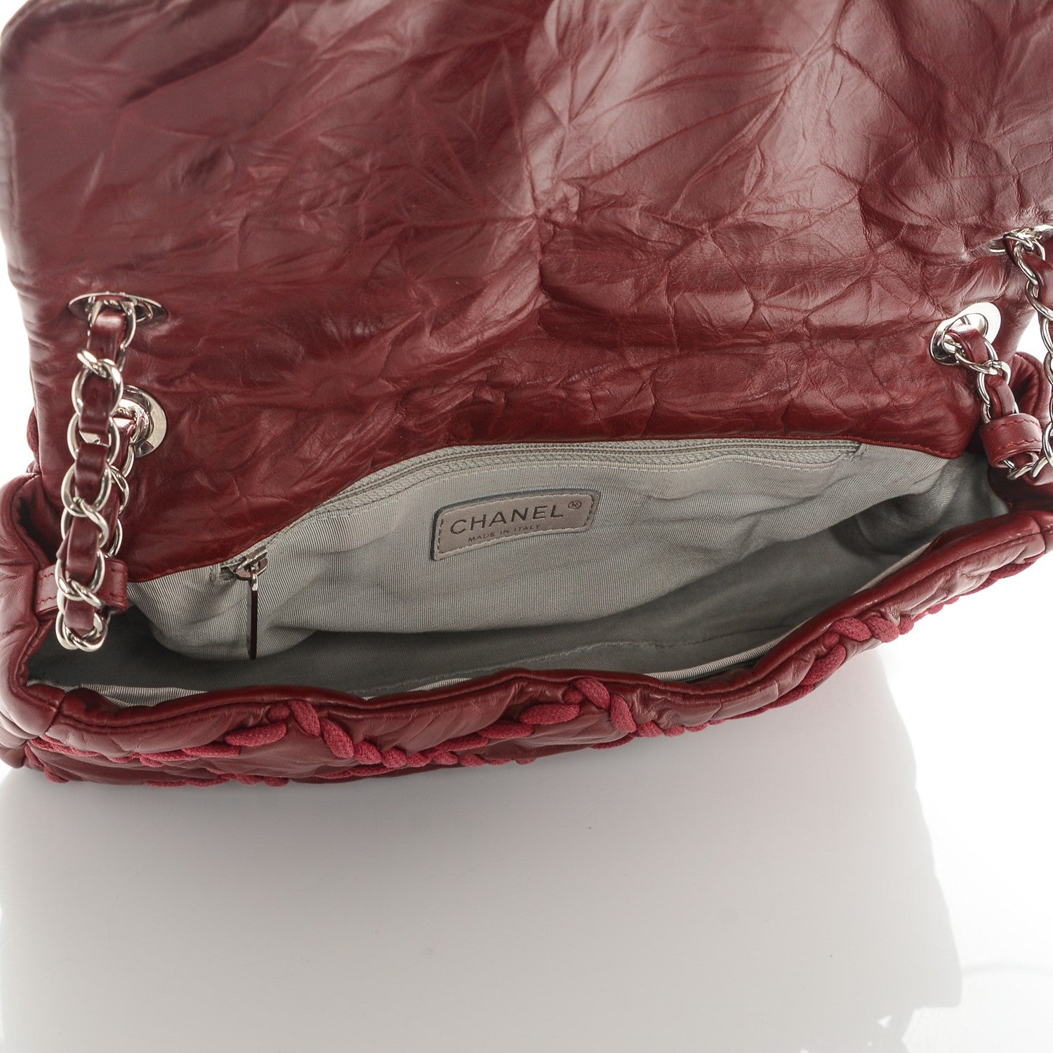 Chanel Calfskin Medium Ultra Stitch Flap Dark Red 5 of 9