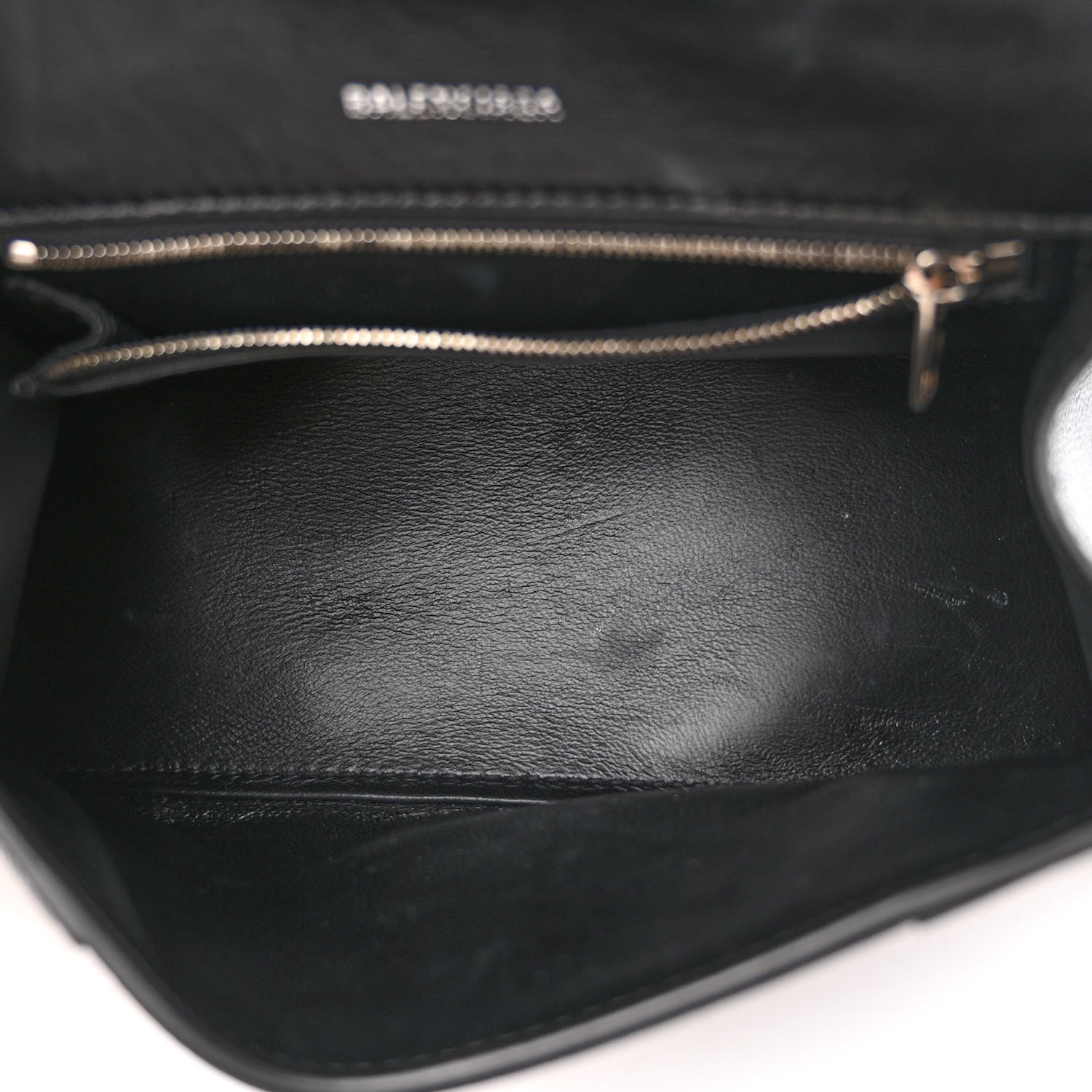 Balenciaga Grained Calfskin Small Hourglass Top Handle Bag Black 5 of 9