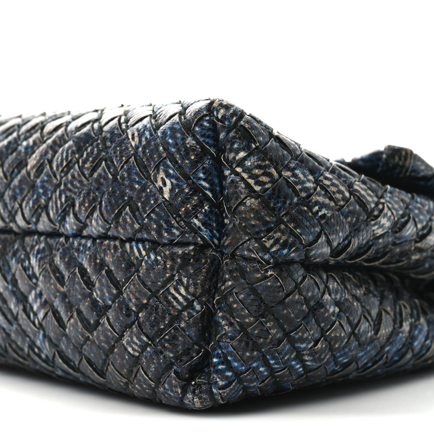 Bottega Veneta Tobu Ayers Intrecciato Small Olimpia Shoulder Bag Blue 11 of 12