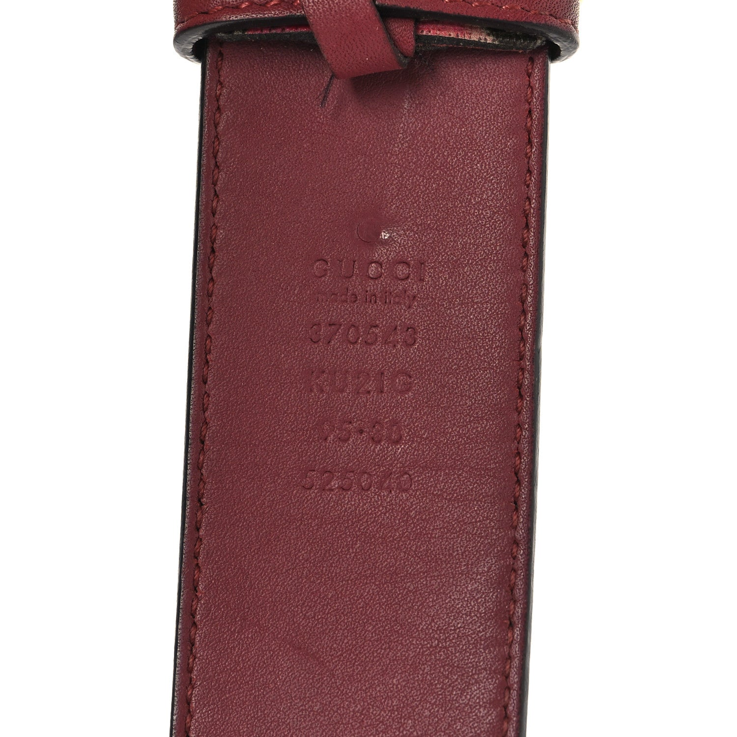 Gucci GG Supreme Monogram Blooms Moon Calfskin Interlocking G 37mm Belt 95 38 Beige Ebony Multicolor Dry Rose 5 of 5