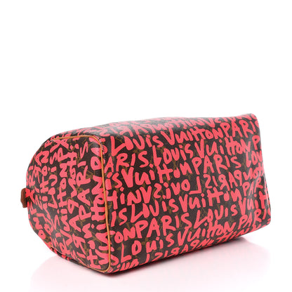 Louis Vuitton Monogram Graffiti Speedy 30 Fuchsia 4 of 15