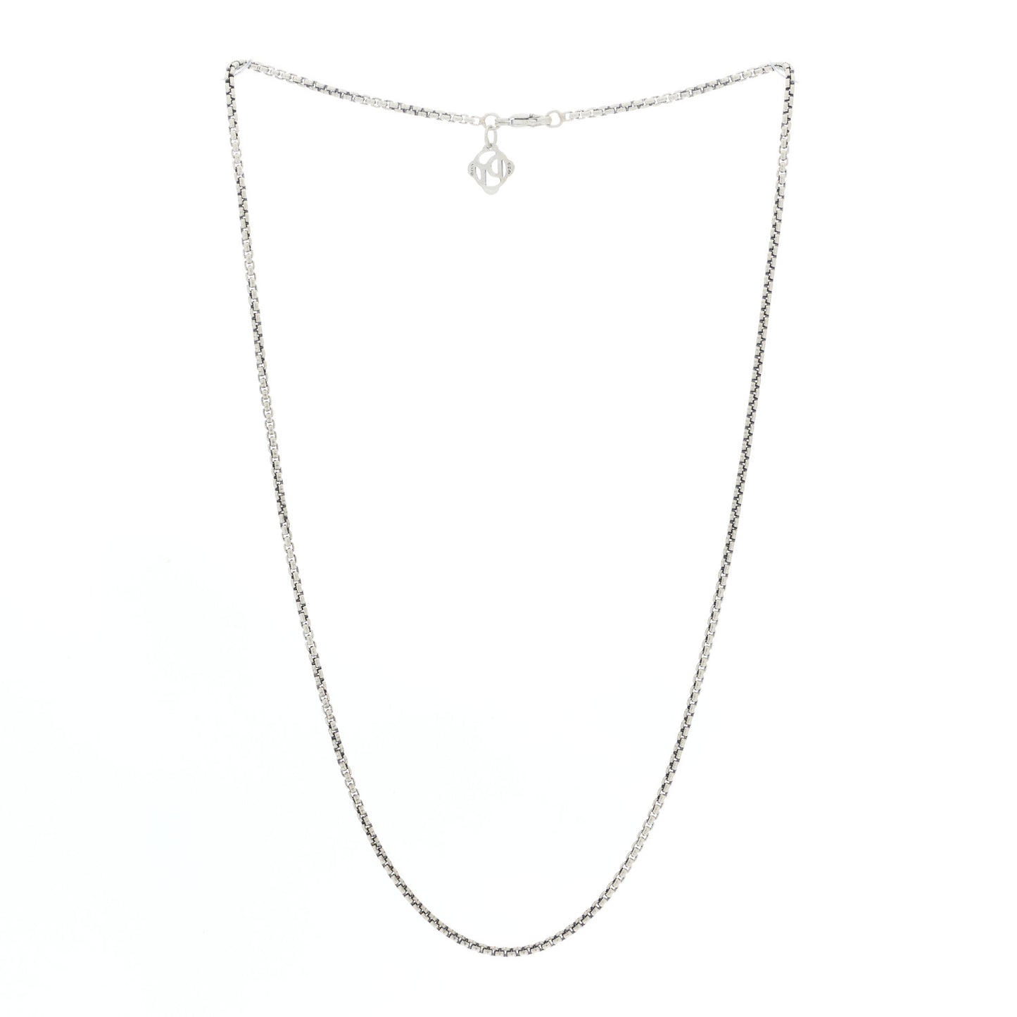 Sterling Silver 1.7mm Box Chain Necklace 16"