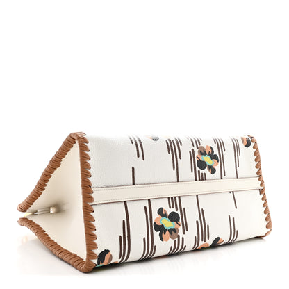 Prada Saffiano Whipstitch Medium Paradigme Bag White Caramel Multicolor 7 of 19
