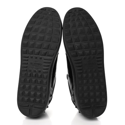 Valentino Garavani Calfskin Rockstud Untitled Open Sneakers 40 Black 5 of 8
