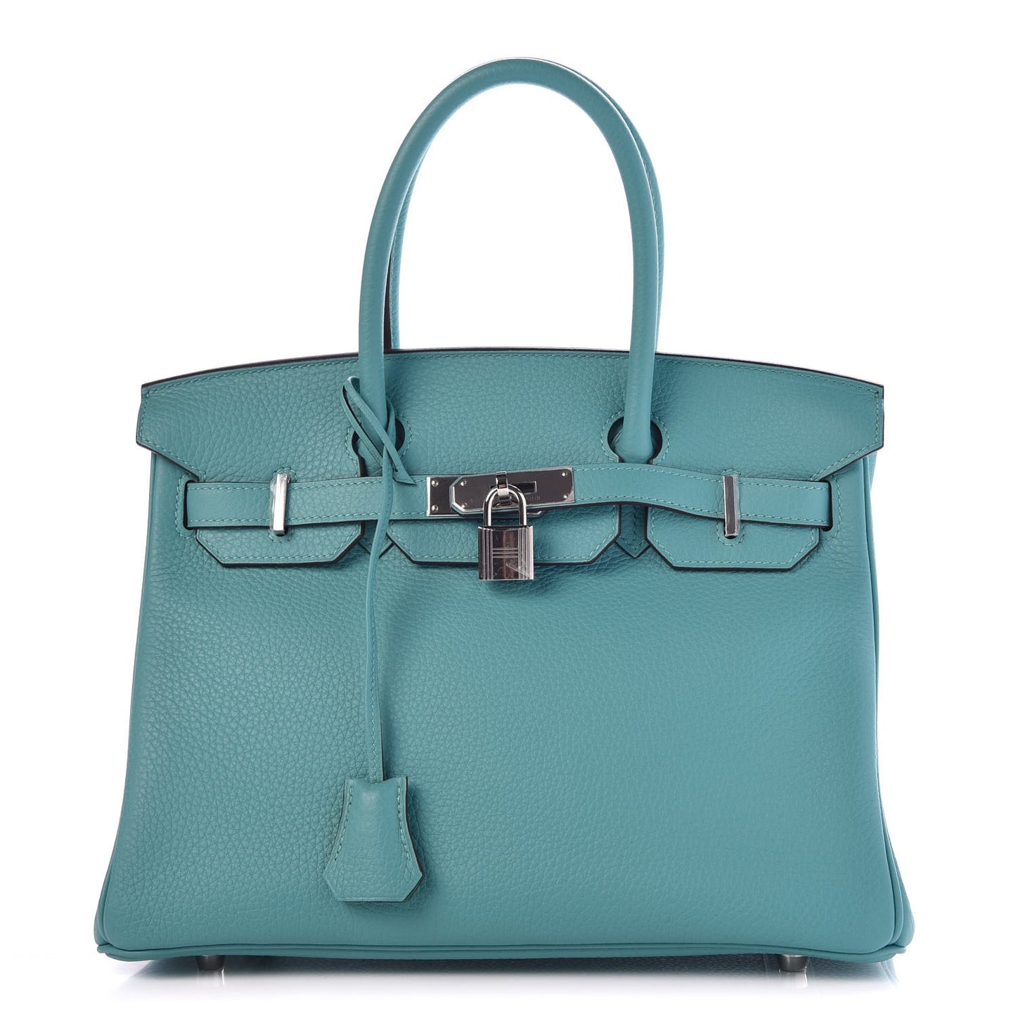 Taurillon Clemence Birkin 30 Bleu Saint Cyr