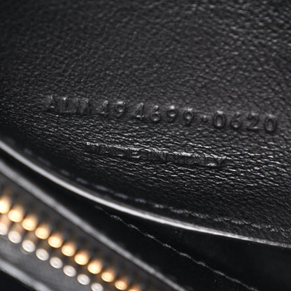 Saint Laurent Calfskin Y Quilted Monogram Small Loulou Chain Satchel Black 8 of 12