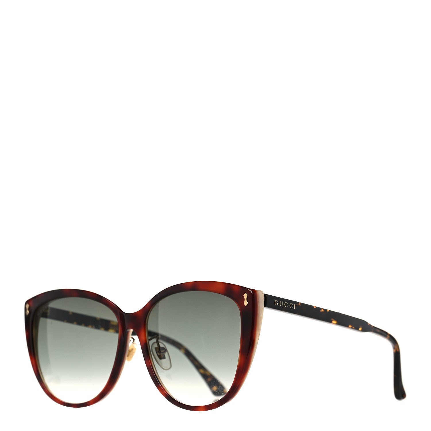 Gucci Acetate Cat Eye Sunglasses GG0193SK Tortoise 1 of 7