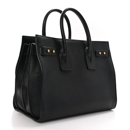 Saint Laurent Grained Calfskin Small Supple Sac De Jour Black 4 of 12