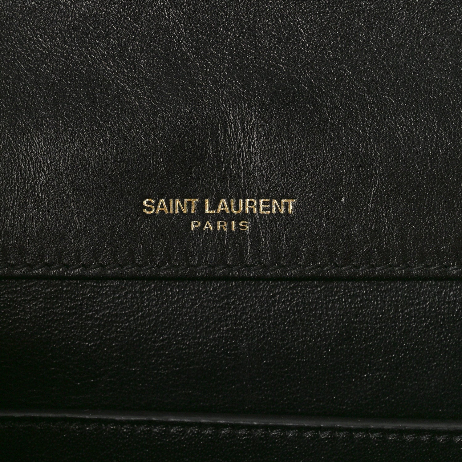 Saint Laurent Calfskin Matelasse Victoire Chain Wallet Black 7 of 10