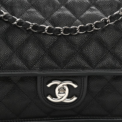 Chanel Caviar Quilted Medium French Riviera Flap Black 8 of 12