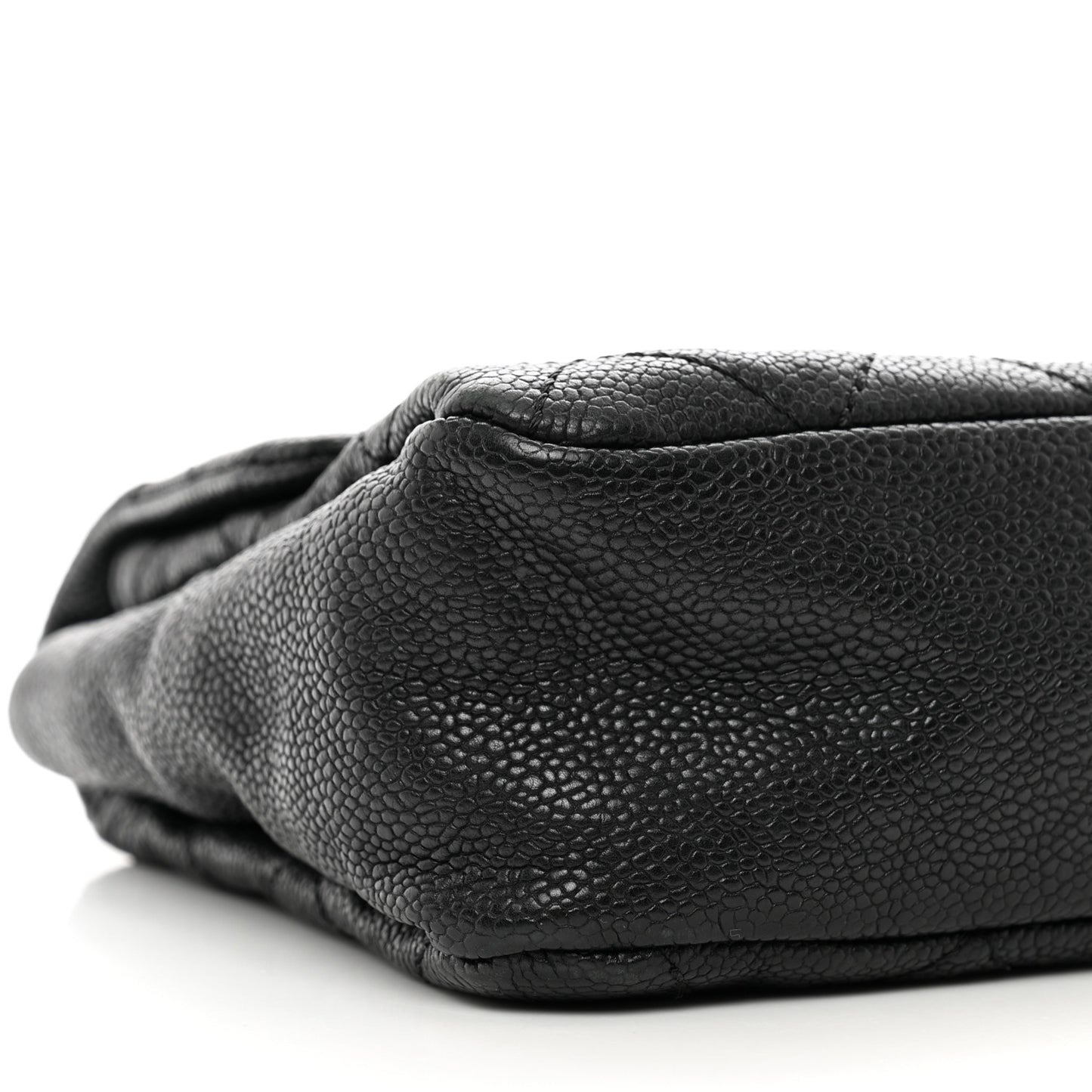 Caviar Quilted Medium Simply CC Flap Black