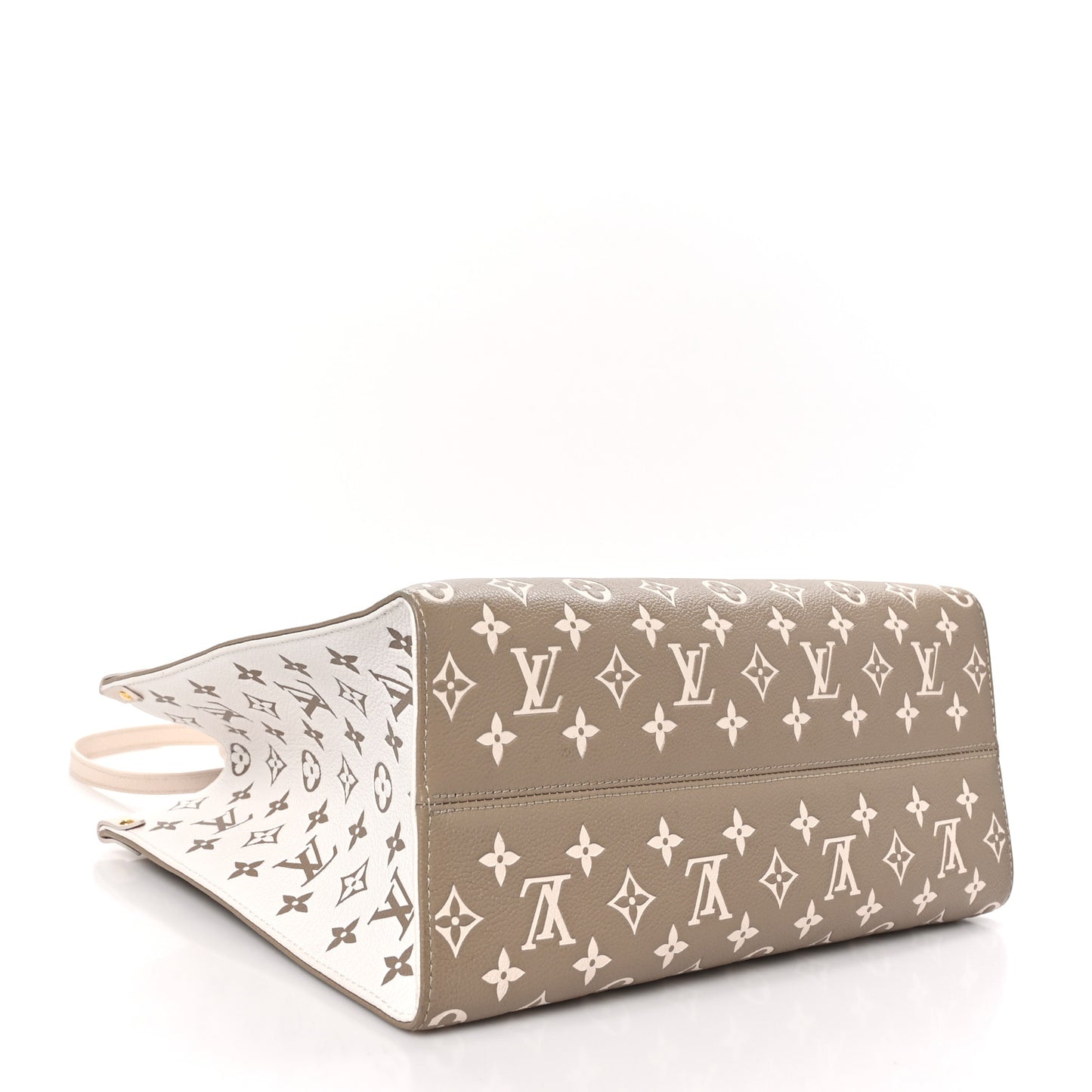 Empreinte Monogram Spring In The City Onthego MM Kaki Beige Cream