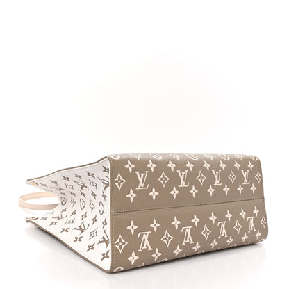 Louis Vuitton Empreinte Monogram Spring In The City Onthego MM Kaki Beige Cream 4 of 10