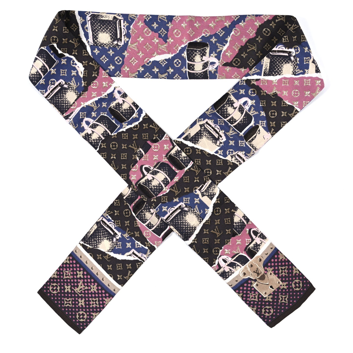 Silk Monogram Wallpaper Bandeau