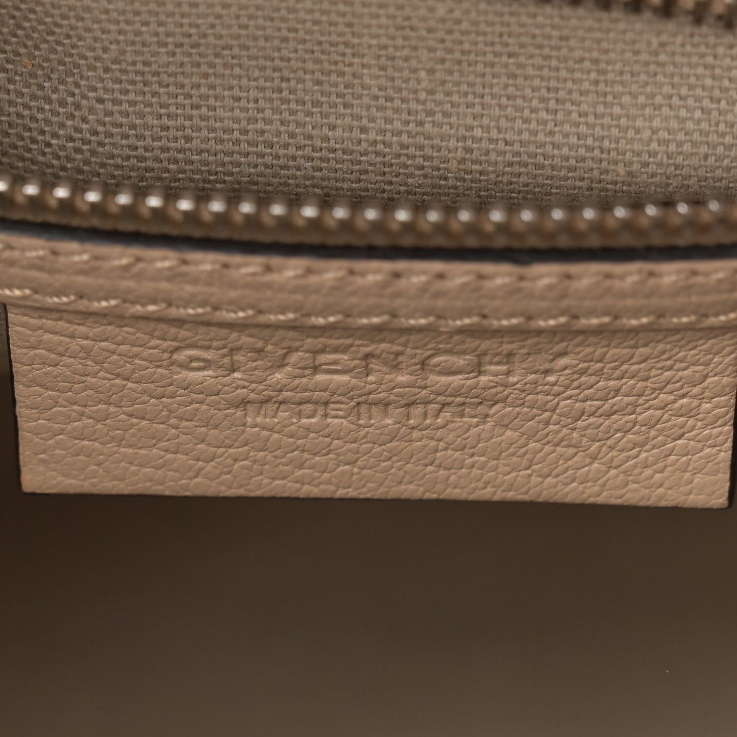 Sugar Goatskin Mini Antigona Beige Camel