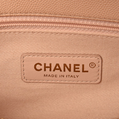 Chanel Caviar Quilted Small Coco Handle Flap Light Beige 6 of 9