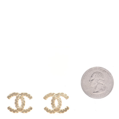 Chanel Crystal Over The Rainbow CC Earrings Gold Multicolor 2 of 4