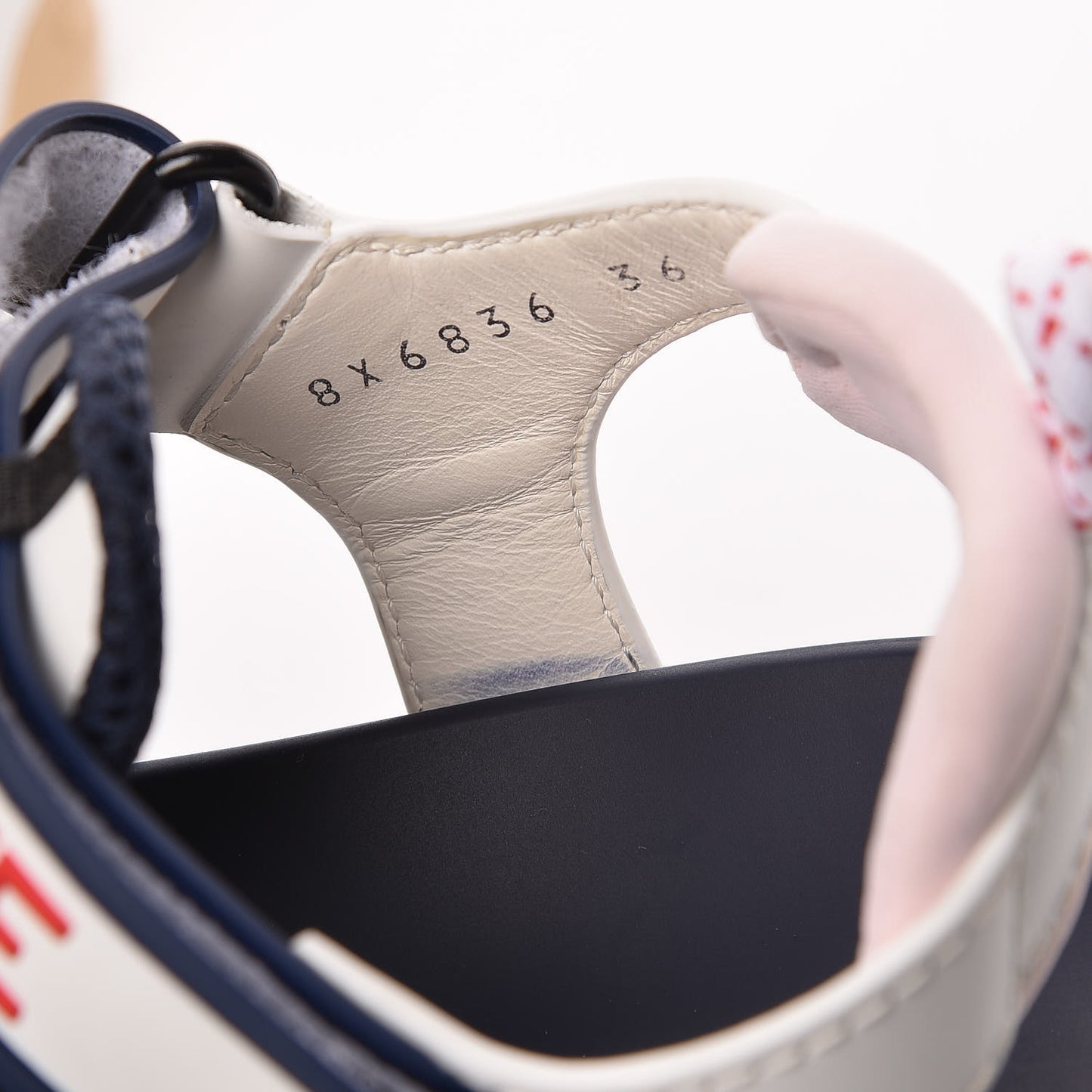 Vitello T Rex Platform Sandals 36 Ultra White Black