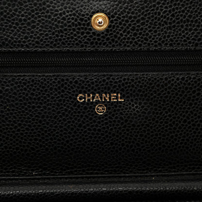 Chanel Caviar Quilted Wallet on Chain WOC Black 7 of 11