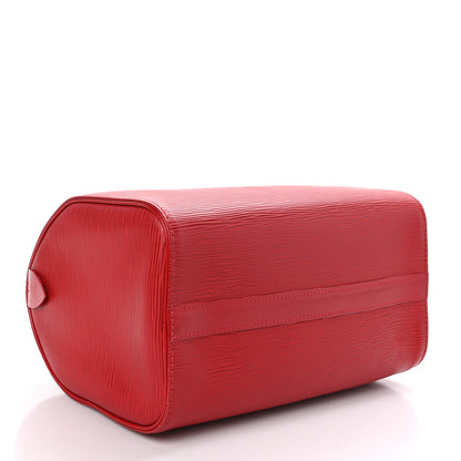 Louis Vuitton Epi Speedy 25 Rouge 4 of 10