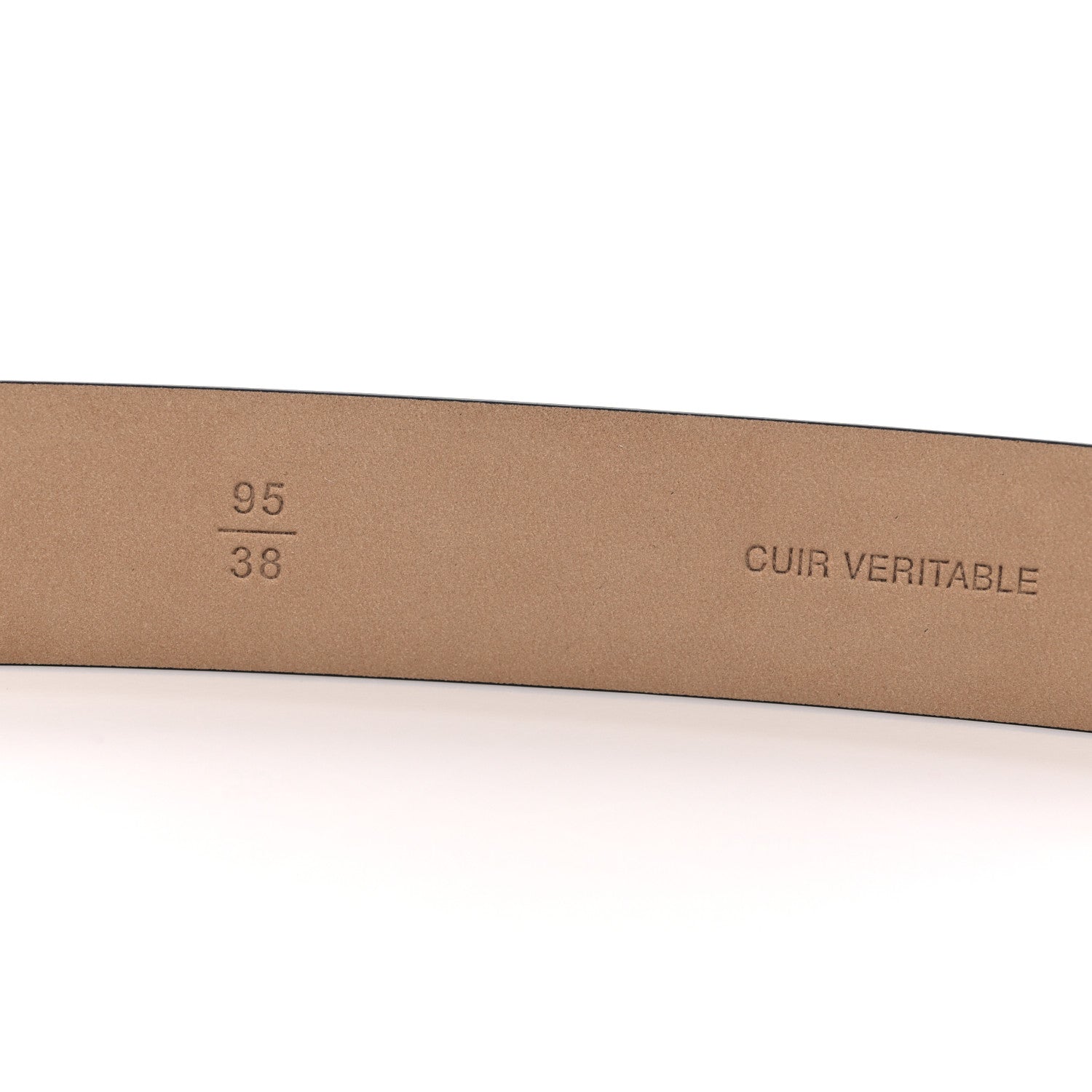 Chanel Calfskin Belt 95 38 Black 4 of 5