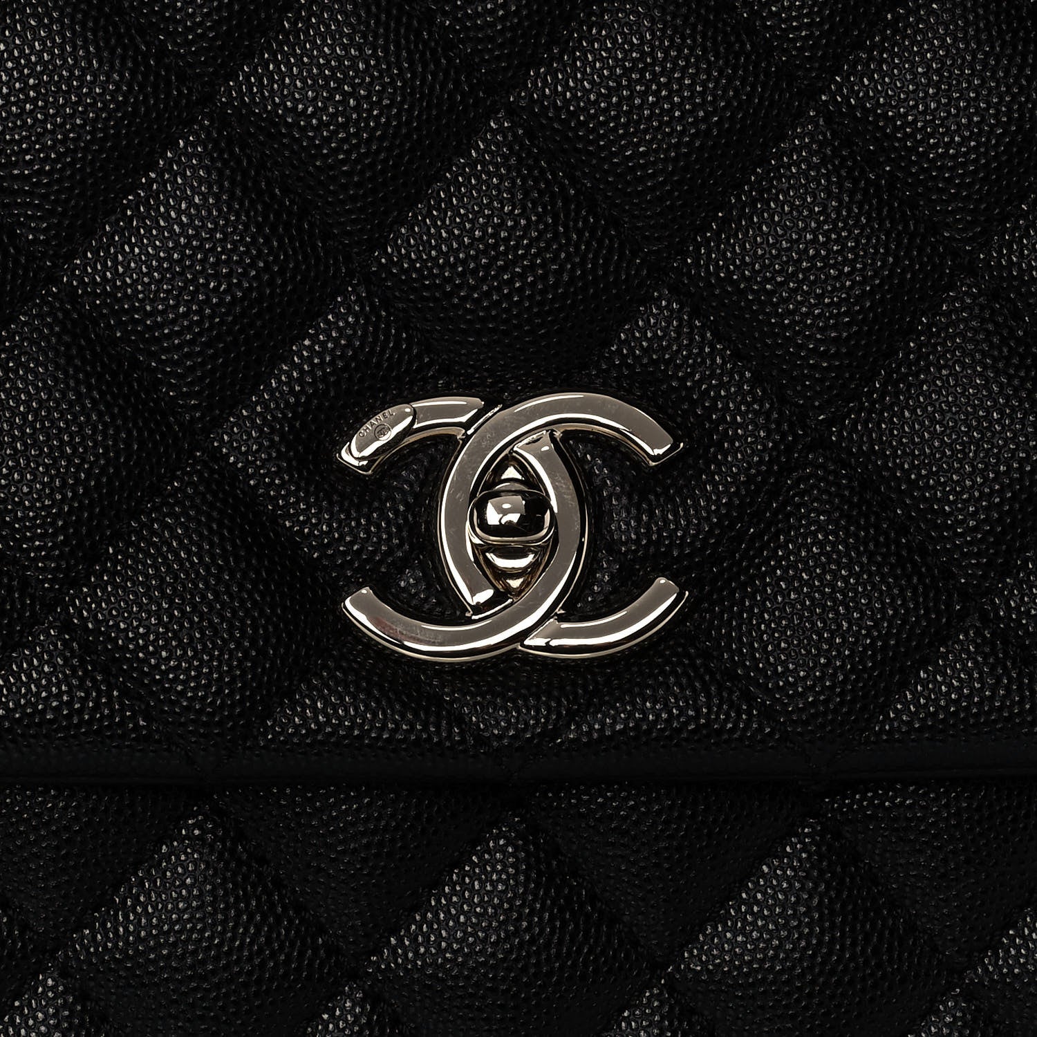 Chanel Caviar Quilted Medium Coco Handle Flap Black 9 of 11