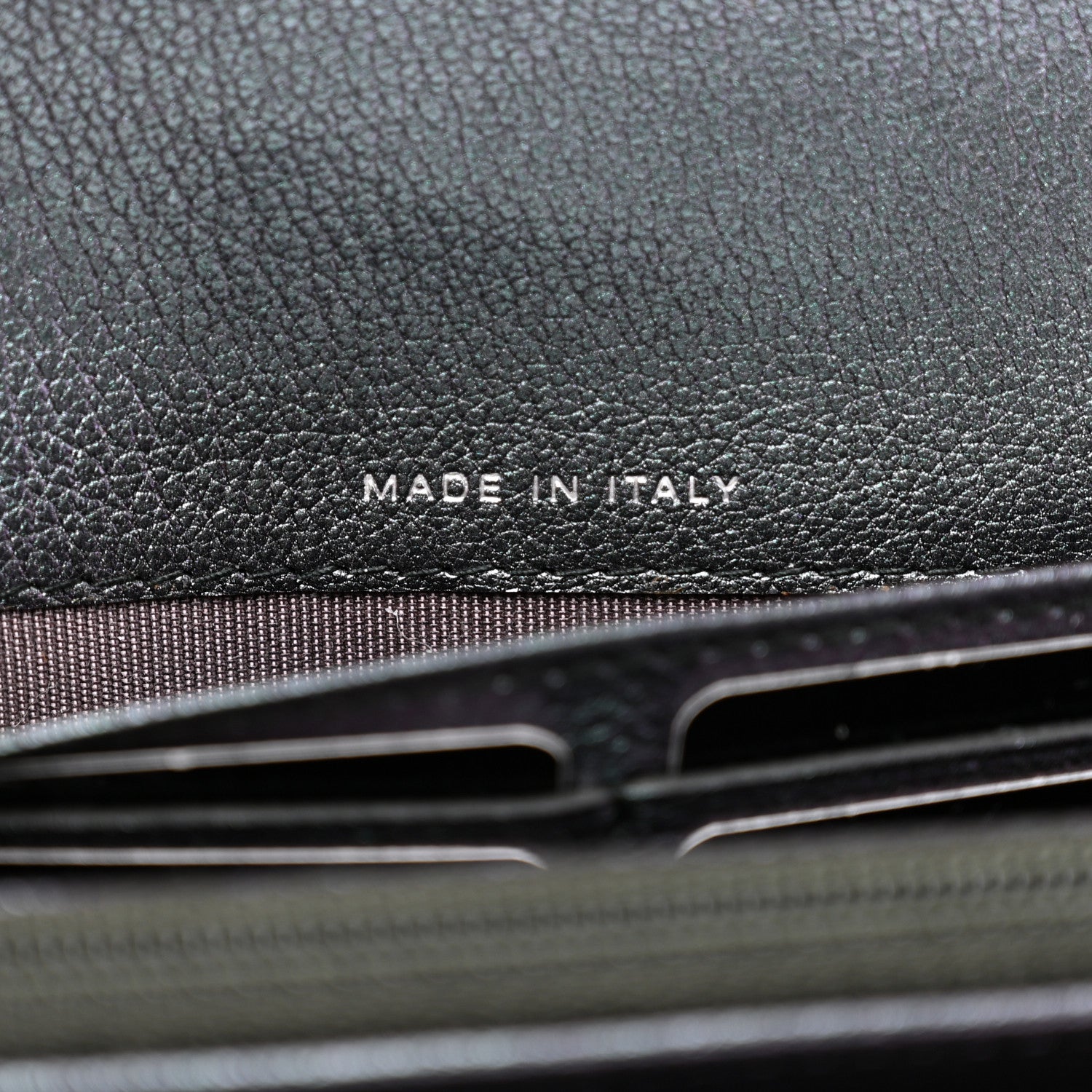 Chanel Iridescent Goatskin Quilted Large Flap Wallet Purple 6 of 9