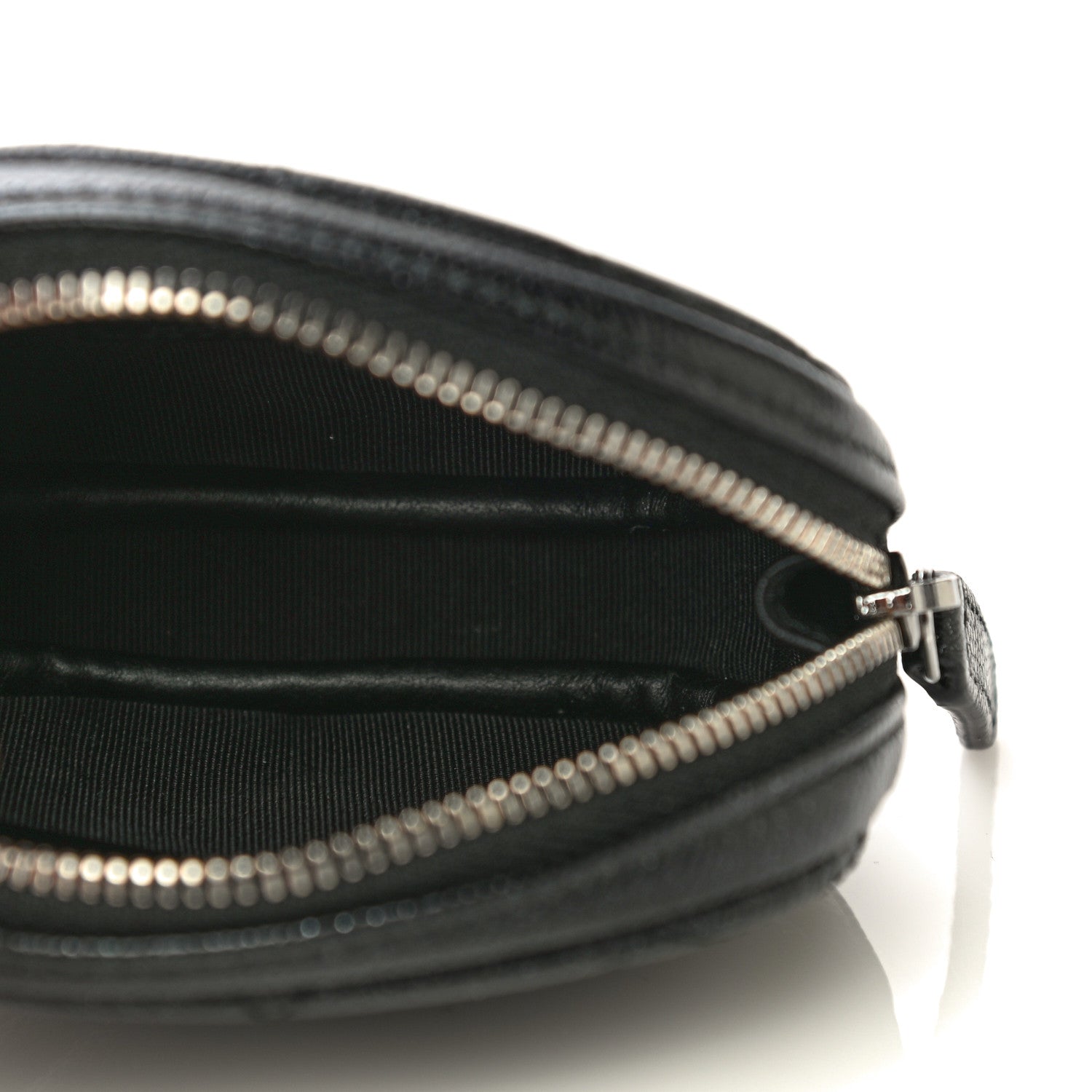 Chanel Iridescent Caviar Quilted Zip Around Classic Coin Purse Black 5 of 11