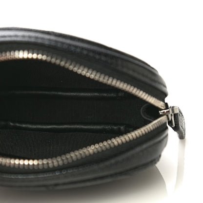 Chanel Iridescent Caviar Quilted Zip Around Classic Coin Purse Black 5 of 11
