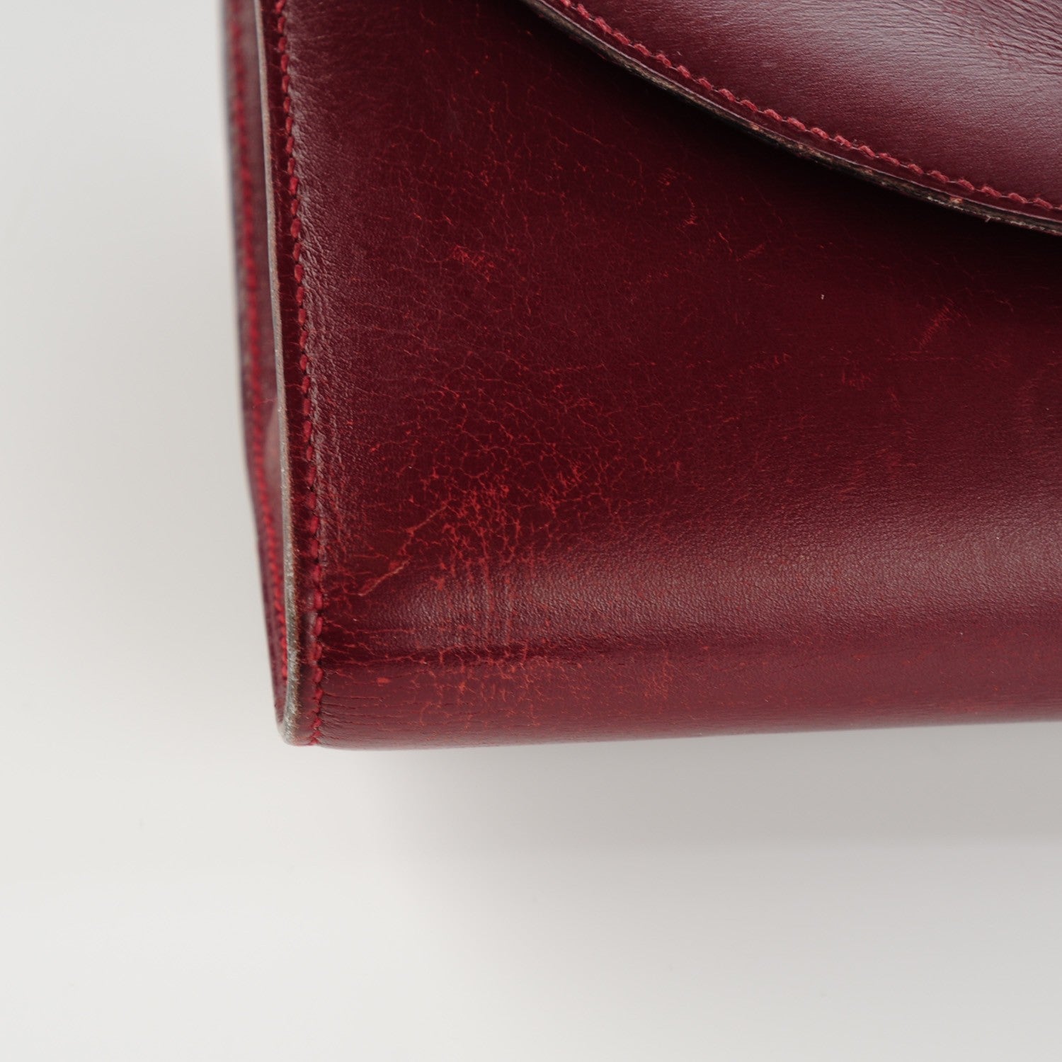 Hermes Box Gaine Clutch Rouge H 6 of 15