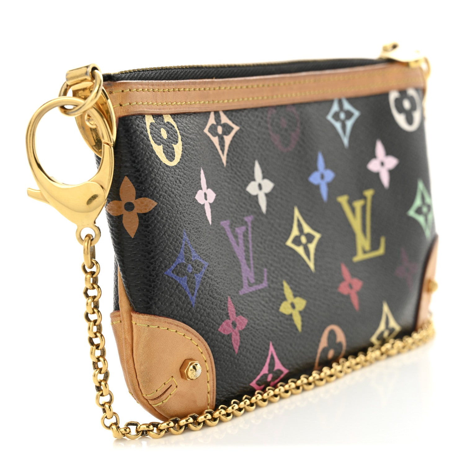Louis Vuitton Monogram Multicolor Pochette Milla MM Black 3 of 10