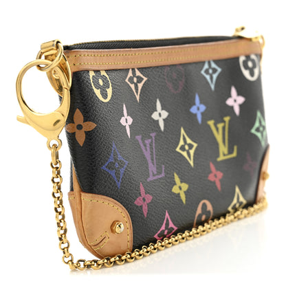 Louis Vuitton Monogram Multicolor Pochette Milla MM Black 3 of 10