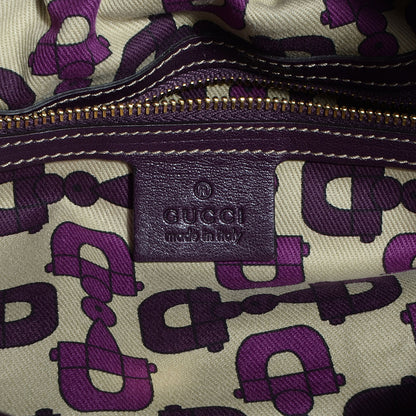 Gucci Guccissima Studded Medium Pelham Shoulder Bag Purple 6 of 7