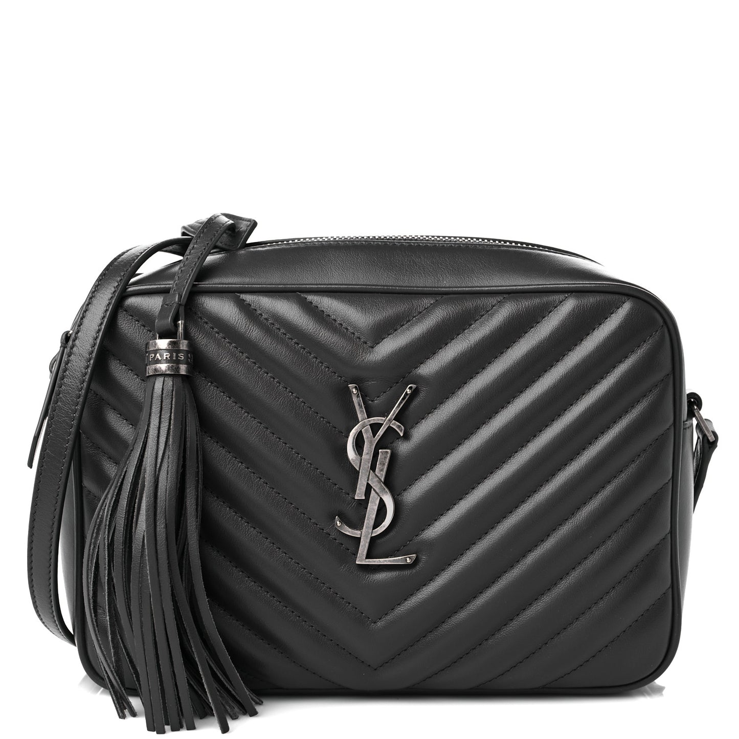 Calfskin Matelasse Monogram Lou Camera Bag Asphalt