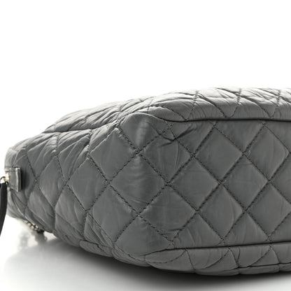 Chanel Aged Calfskin Quilted Large Reissue Camera Case Grey 9 of 11