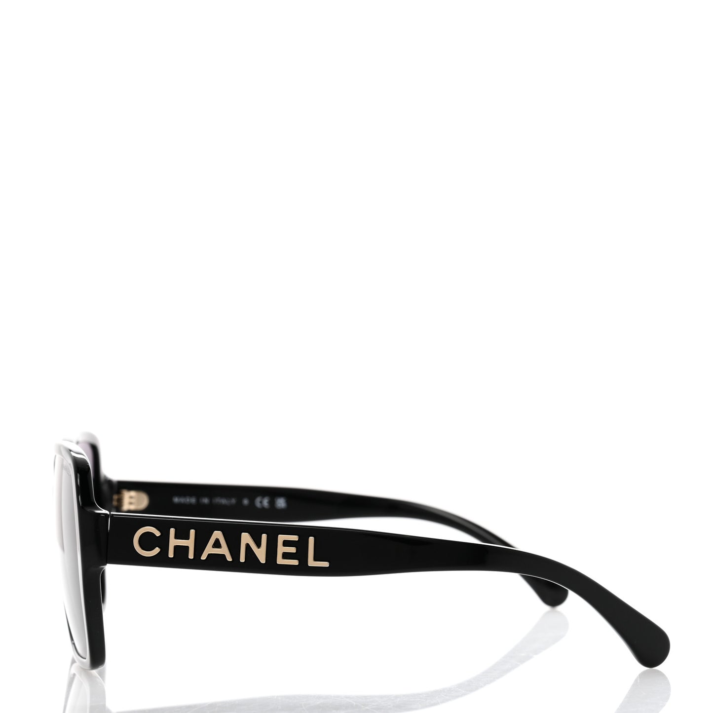 Acetate Polarized Square Sunglasses 5408 Black
