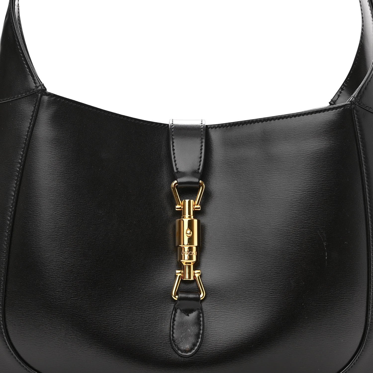 Gucci Boarded Dyana Lux Calfskin Medium Jackie 1961 Hobo Black 8 of 11