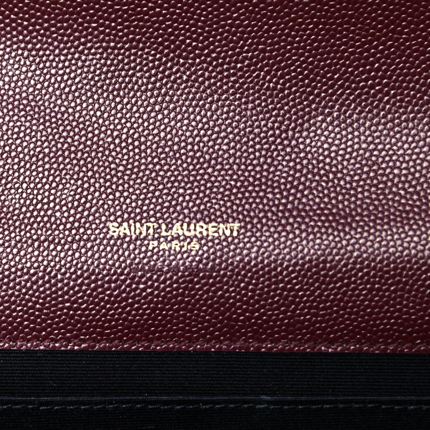 Grain De Poudre Matelasse Chevron Monogram Envelope Clutch Rouge Legion