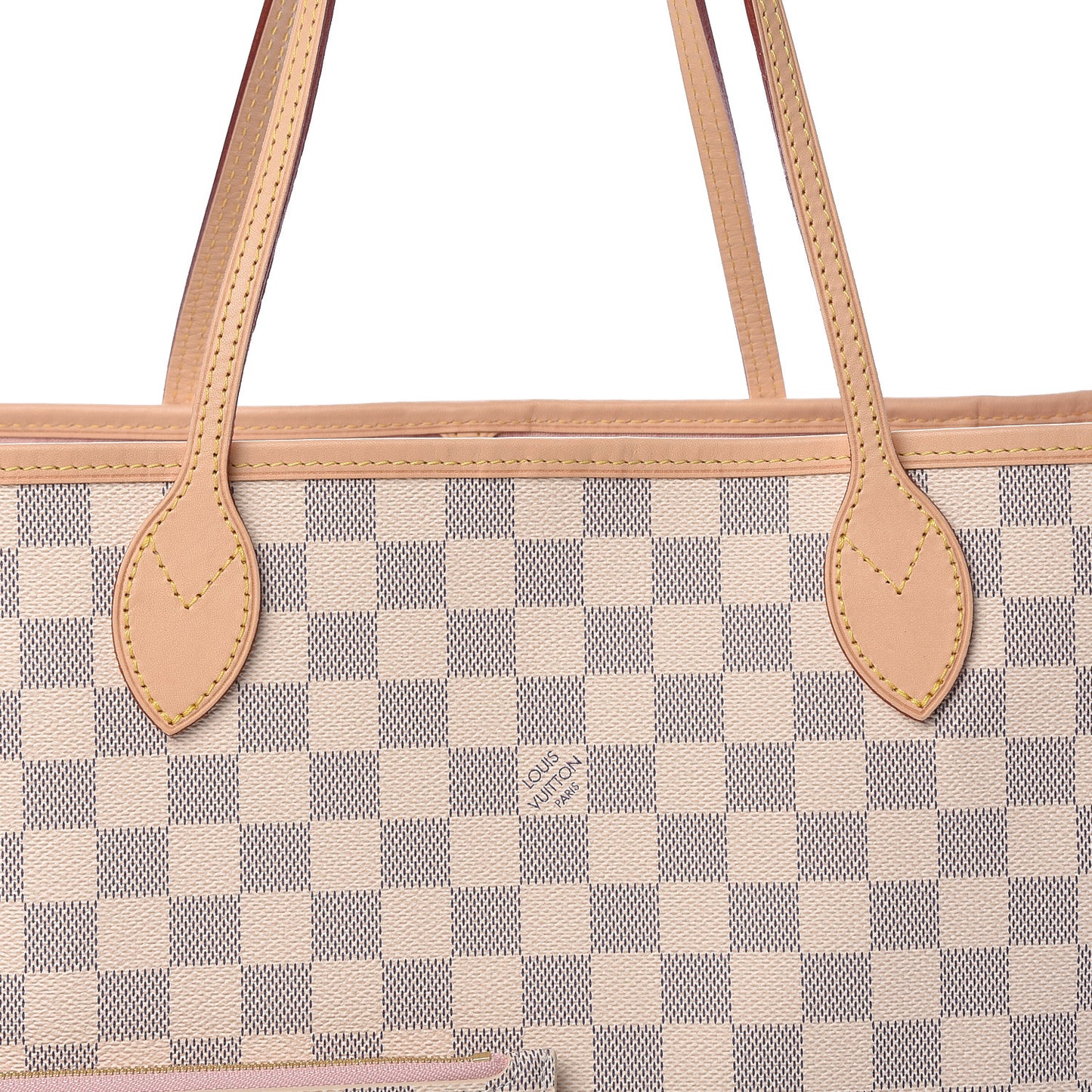 Damier Azur Neo Neverfull MM Rose Ballerine