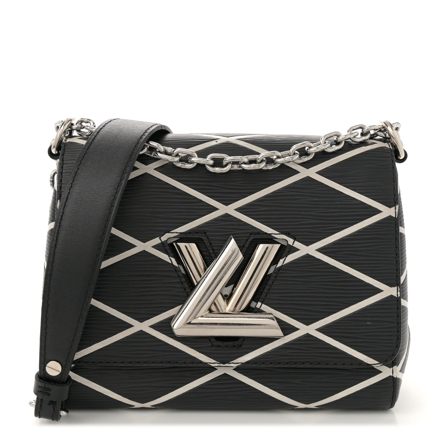 Louis Vuitton Epi Malletage Twist Shoulder Bag PM Black 1 of 10