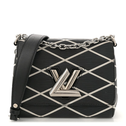 Louis Vuitton Epi Malletage Twist Shoulder Bag PM Black 1 of 10
