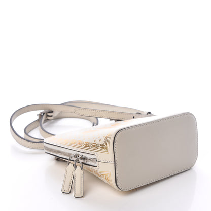 Gucci X SEGA Calfskin GUCCY Stars Mini Dome Shoulder Bag Mystic White Gold 4 of 9