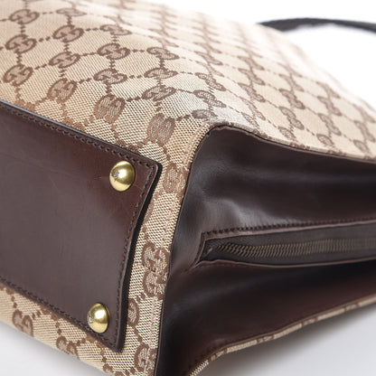 Gucci Monogram Woven Shoulder Bag Brown 13 of 18